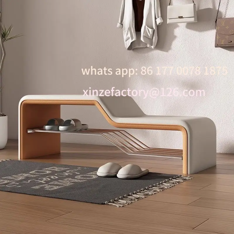 غرفة تركيب منزلية قابلة للتخصيص، مقعد أريكة طويل، وحدة صغيرة، يمكن الجلوس، مقعد رف أحذية طويل، مدخل عتبة الباب #2