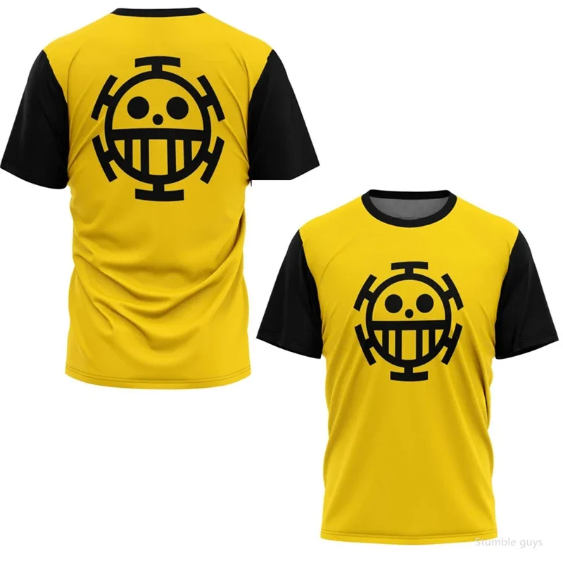 Summer Men One Piece T-Shirt Jinbe Fish Man Karate Jersey Casual Boys Clothes Girls Short Sleeve Outdoor Tops