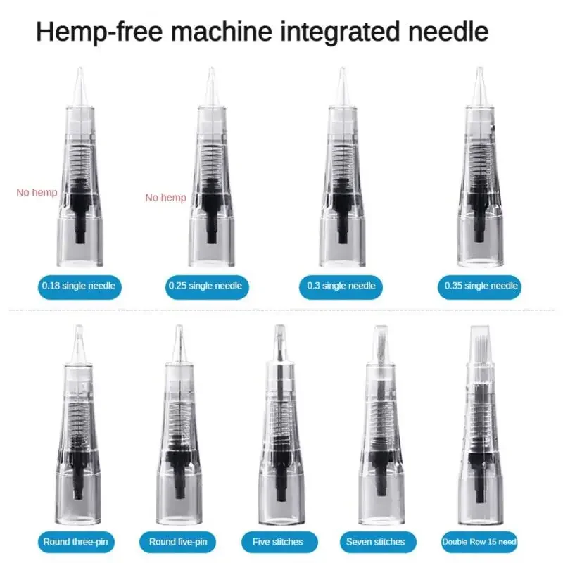 Cartucce ad aghi senza acidi per trucco permanente 1R/3R/5R/5F Aghi Derma Power sterilizzati monouso per macchinetta per penne per tatuaggi