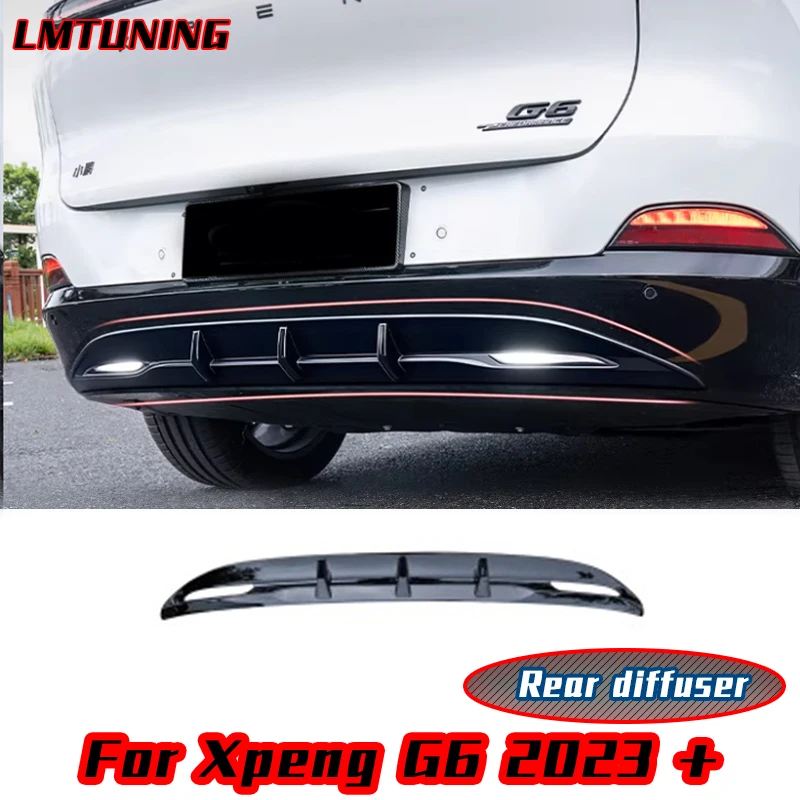 

Стайлинг автомобиля, задний бампер, объемная защита, спойлер, защитная пластина, декоративные аксессуары, внешняя наклейка для Xpeng G6 2023 +