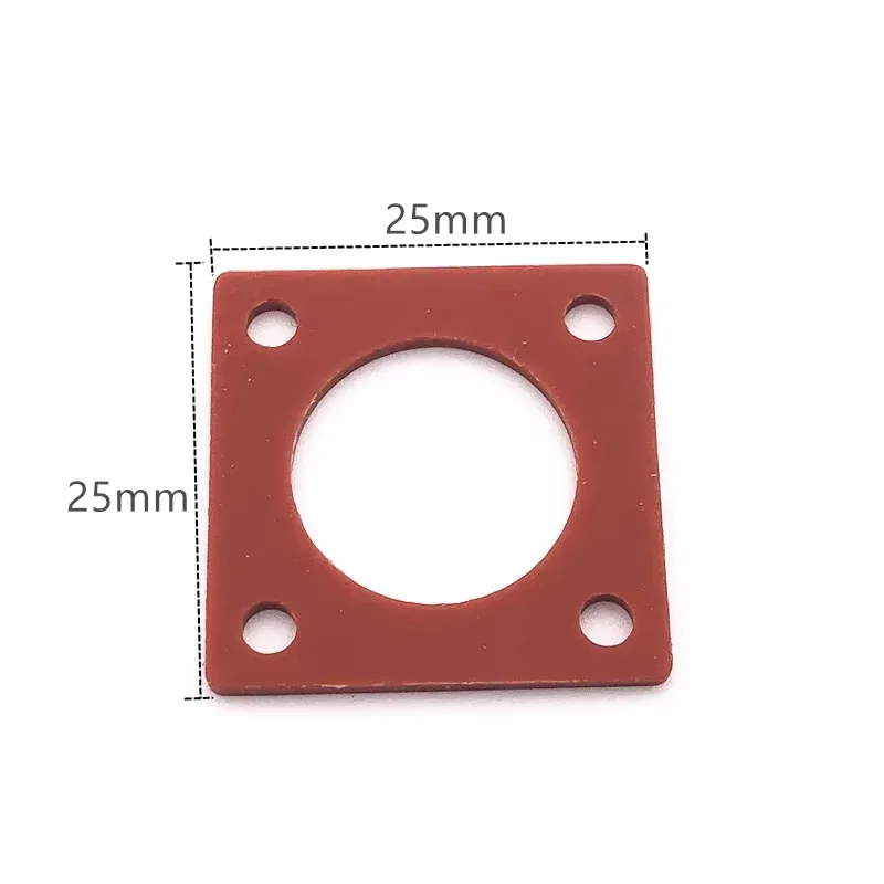 5pcs/lot Silicone waterproof gasket four hole flange square plate 25/17.5/12.5mm for SL16 UHF N BNC SMA TNC adapter connector