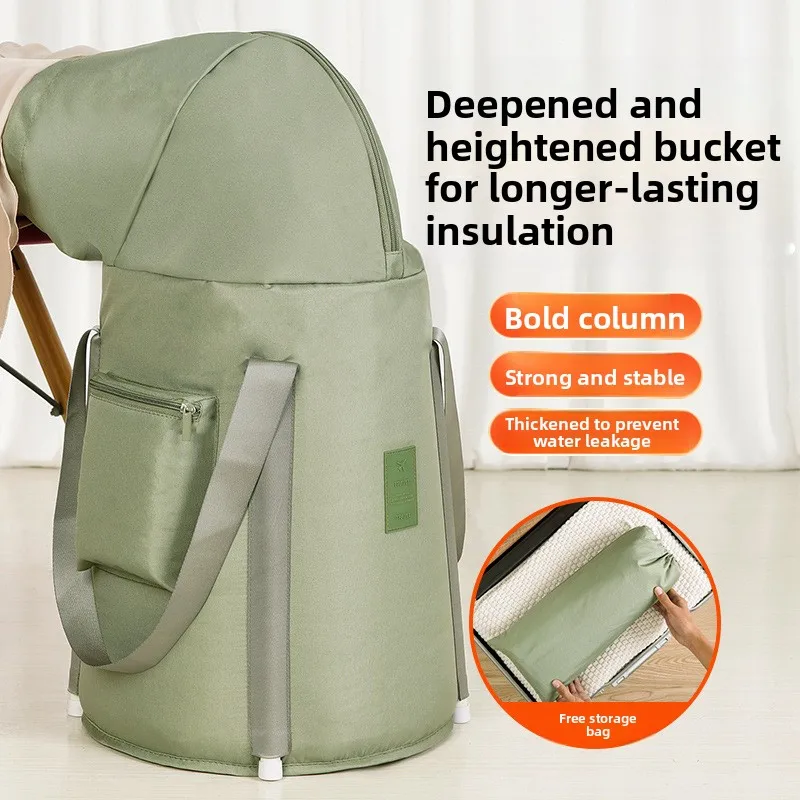 

Портативная глубокая ванночка для ног (выше колена/икр), термоизолированная, для дома и общежития