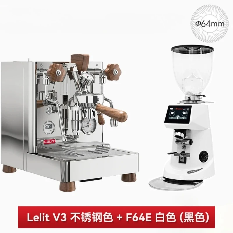 Полуавтоматическая кофемашина с поворотным насосом с двойным бойлером и циферблатом переменного давления