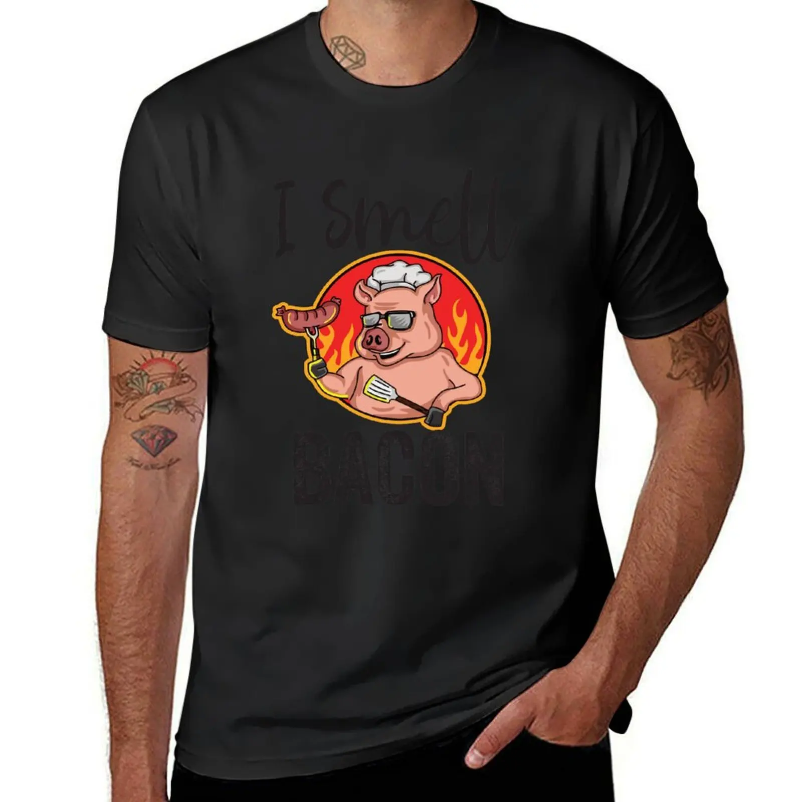 I Smell Bacon T-Shirt sports fans Aesthetic clothing Men's t-shirts