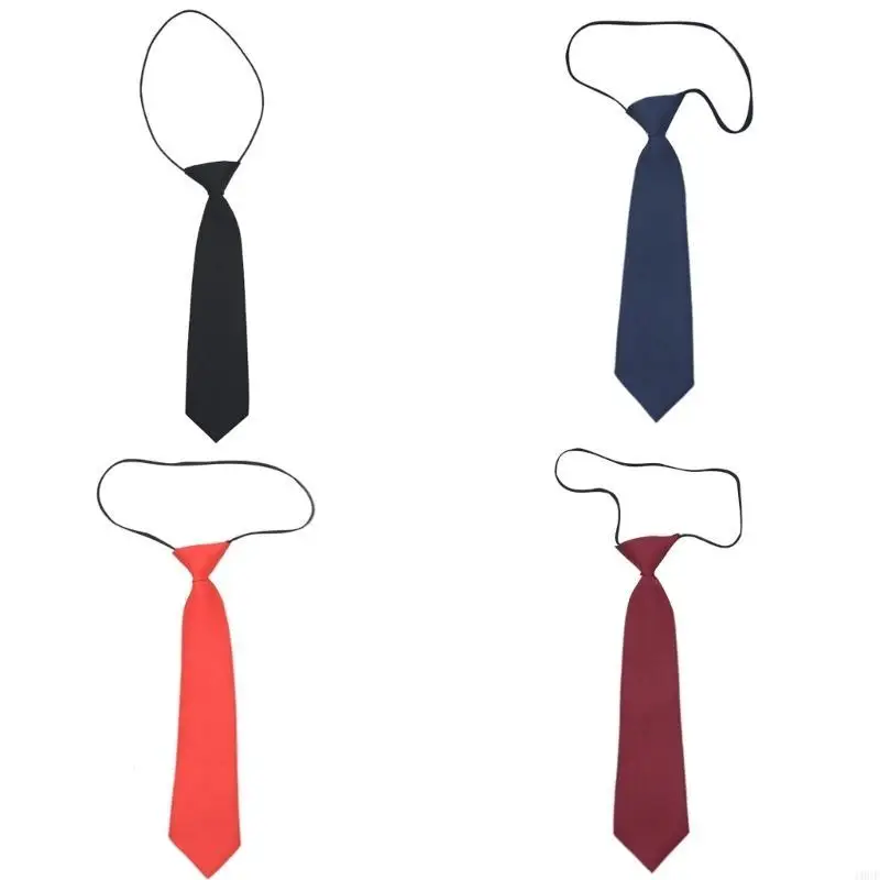 Women's Adjustable Neck Tie for Business Wedding School Uniform and Formal Occasion Short Length Stage Show Necktie