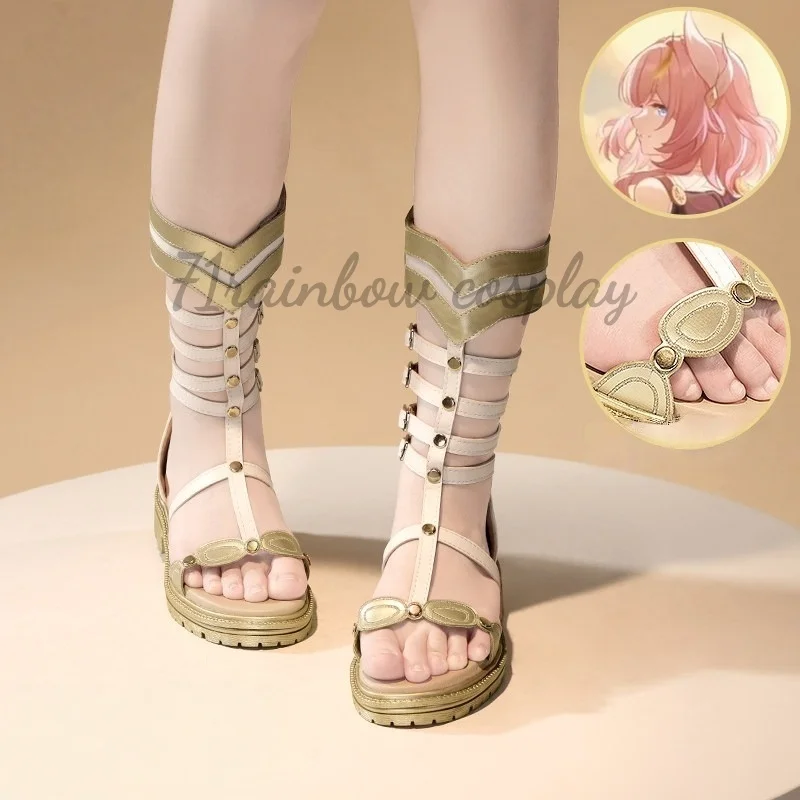 71rainbow Honkai：Star Rail Cyrene Cosplay Shoes Game Cyrene Cosplay Boots Shoes