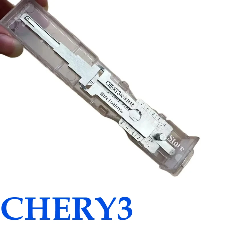 

Lishi 2in1 for CHERY SS102 8 Teeth Available for Recent 2025 Models Car Measuring Tape Lockpick Decoder Lock Picking Ganzua