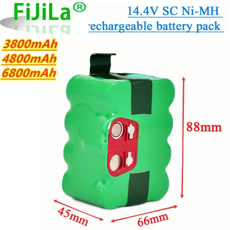 14.4V Battery SC Ni-MH Rechargeable Battery Pack Vacuum Cleaner Sweeping Robot for KV8 XR210 XR510 XR210A XR210B XR510B XR510D