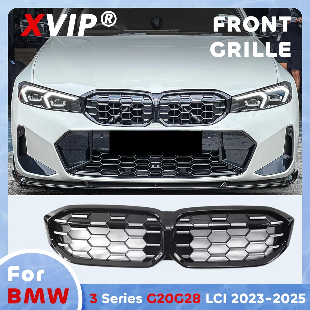 

Решетка переднего бампера XVIP Chrome Black Diamond Style для BMW 3 серии G20 G28 LCI 2023-2025