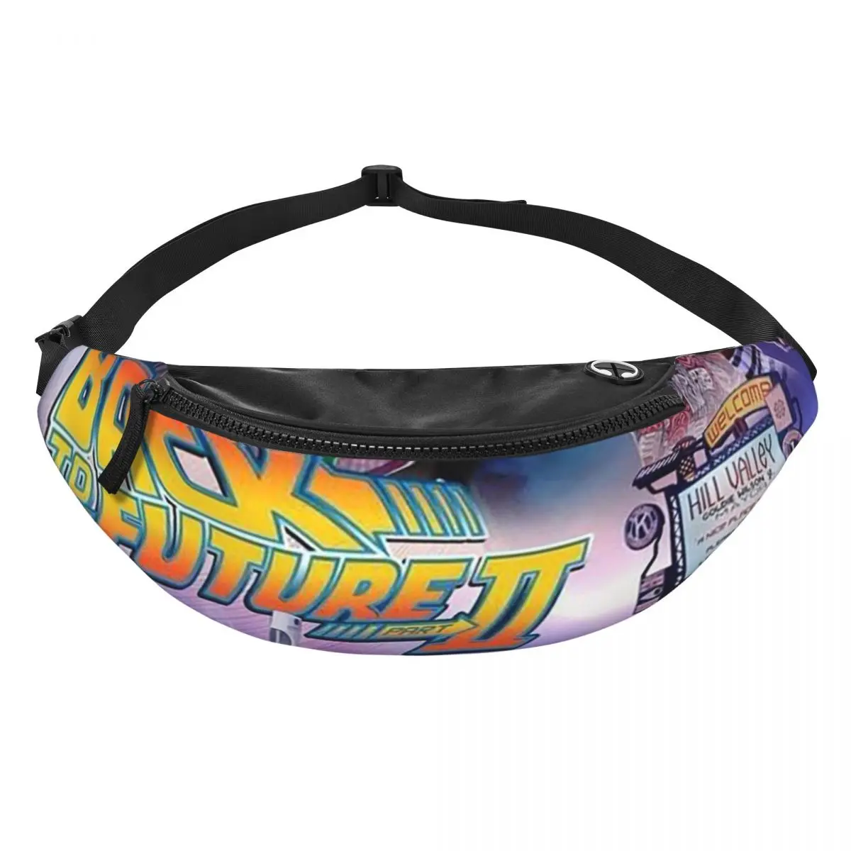 العودة إلى المستقبل حزمة مراوح الرجال النساء Crossbody قابل للتعديل الخصر حقيبة السفر تشغيل الهاتف الحقيبة #1