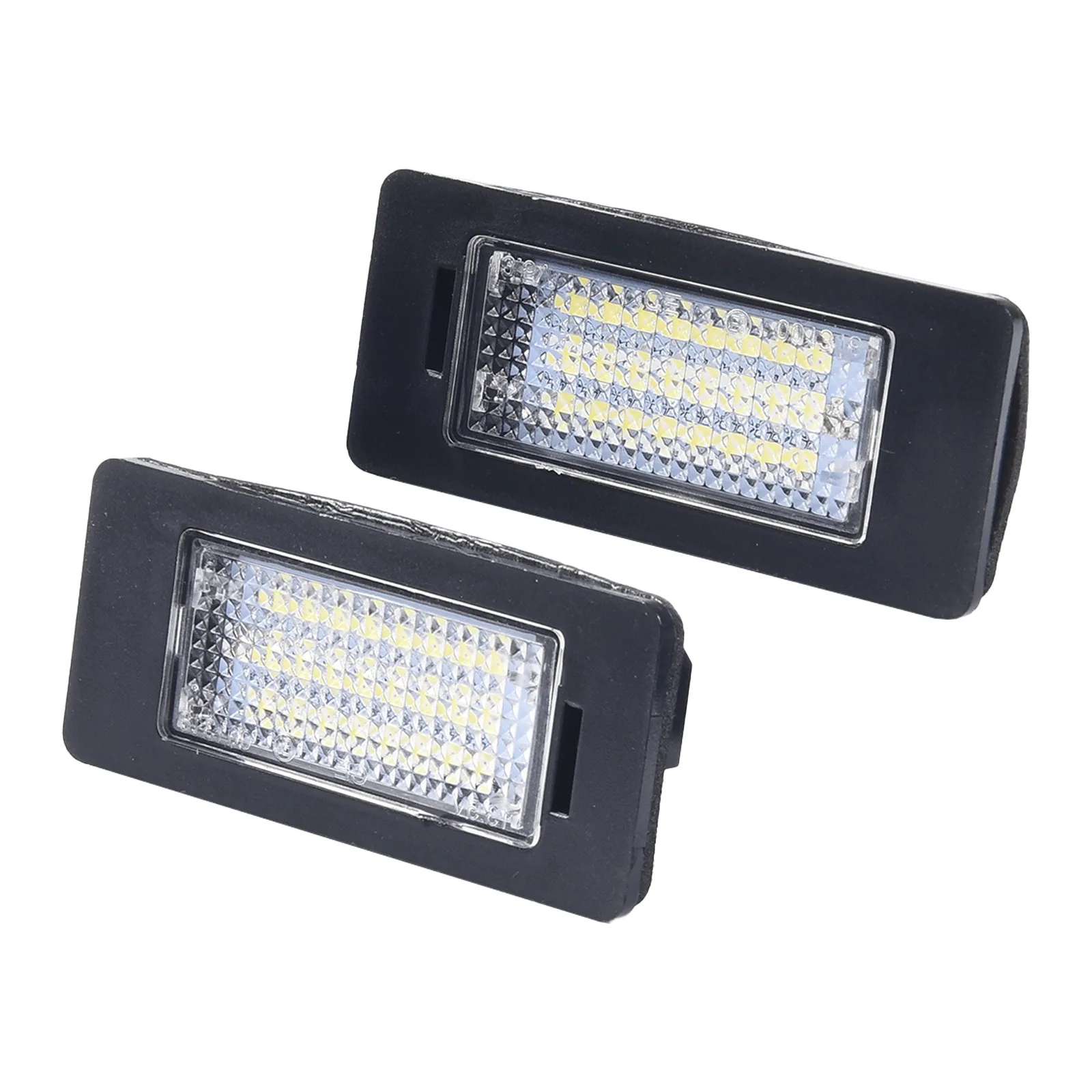 2PCS 12V Car Licence Plate Light Rear Signal Lamp Illumination For BMW E90 E92 E39 E60 E61 M5 E70 24LED PVC License Plate Light