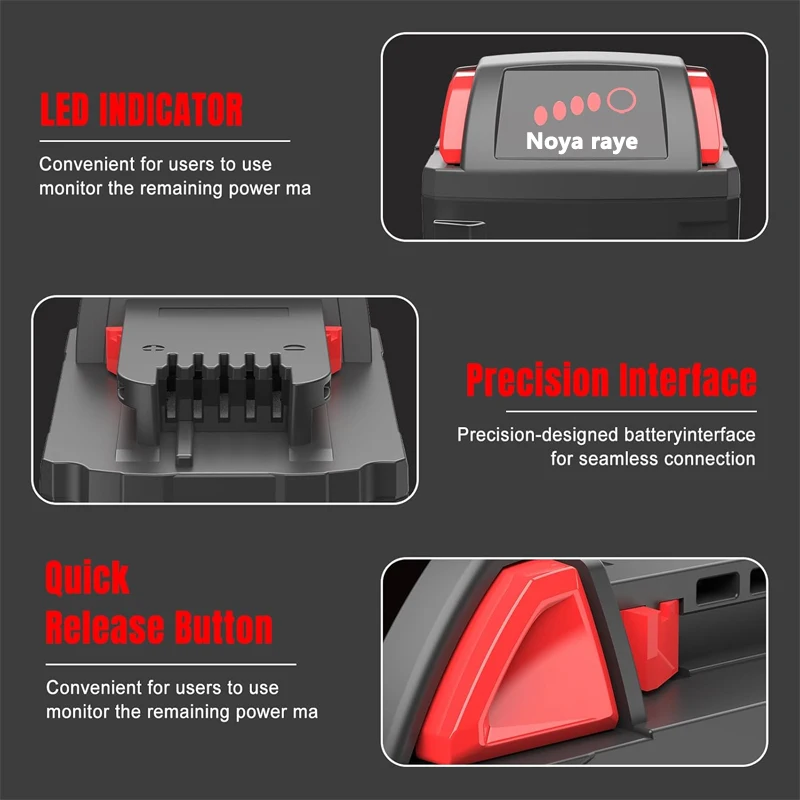 Pro Milwaukee 12V/18V 3Ah 6Ah 9Ah 18650 lithiová náhradní baterie pro Milwaukee 48-11-1860 48-11-1850 48-11-1840 nářadí - náhled 3