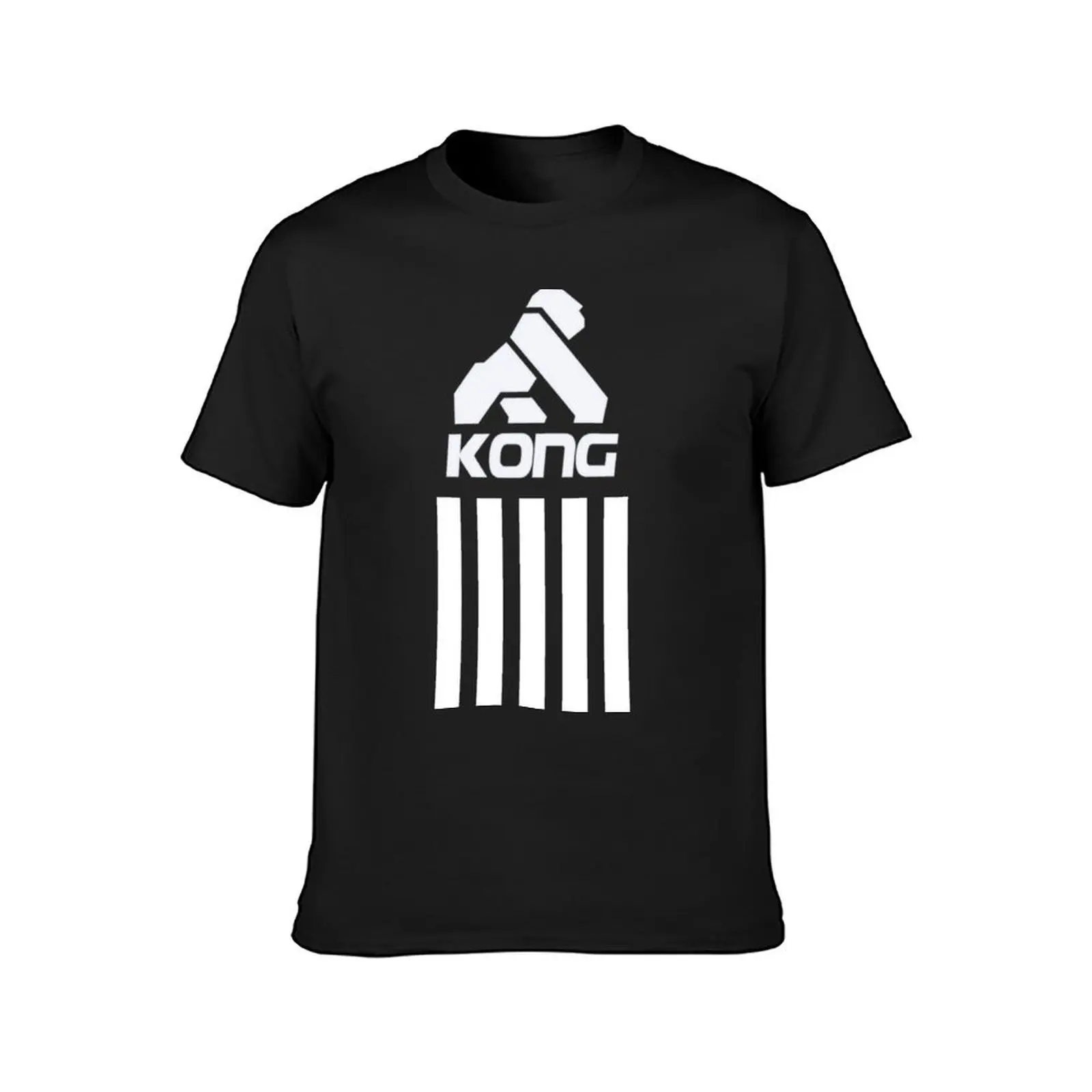 Kong 5 stripes T-Shirt blacks summer tops Short sleeve tee vintage heavy weight t shirts for men