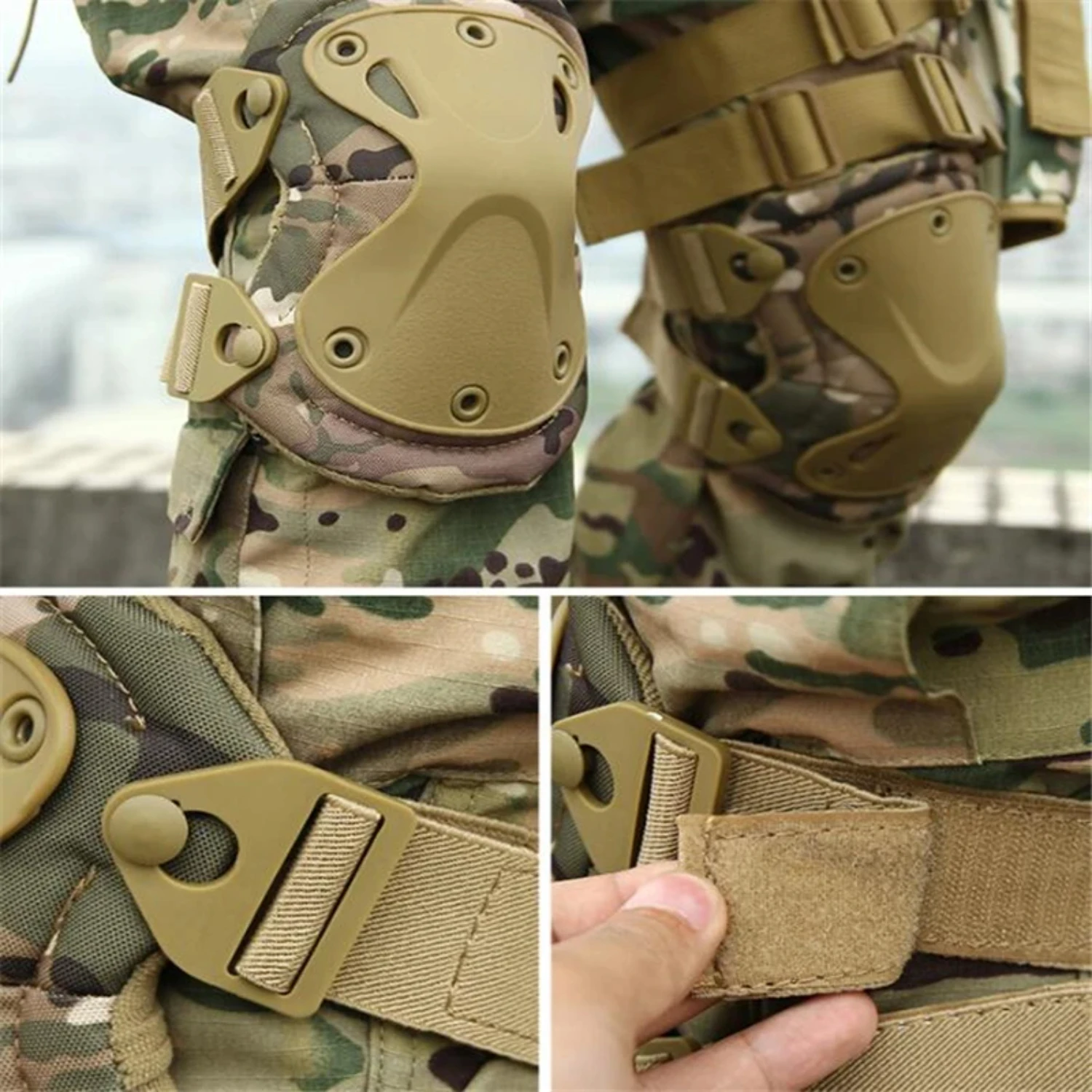 

Tactical Knee Pad Elbow CS Military Protector Outdoor Sport Hunting Kneepad Safety Gear Knee Protective Pads