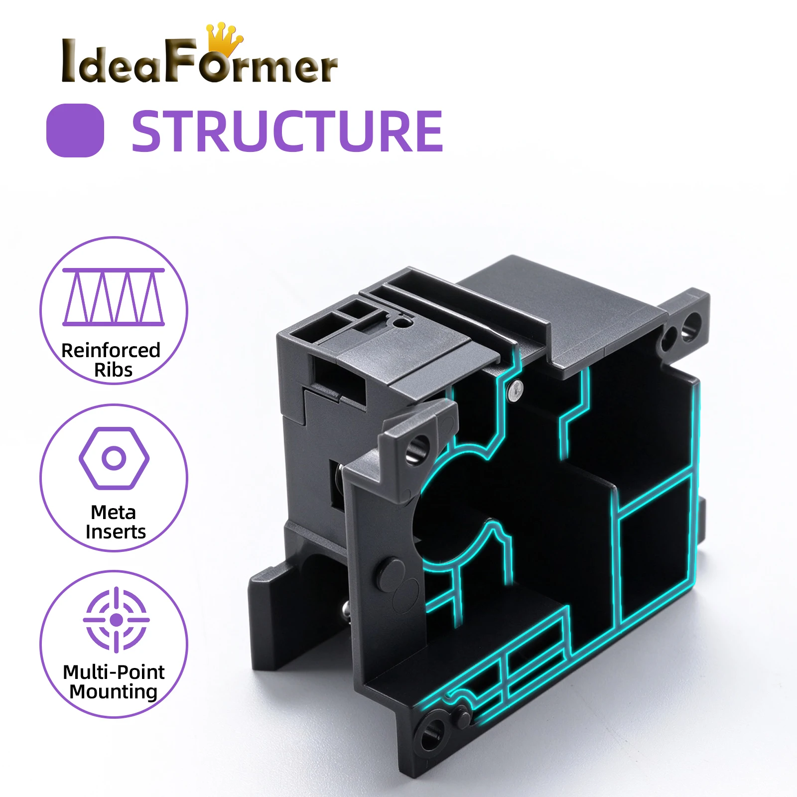 For Bambu Lab Extruder Unit Front Cover Assembly Replacement Part For Bambu P2S 3D Printer Extruder Front Protective Cover