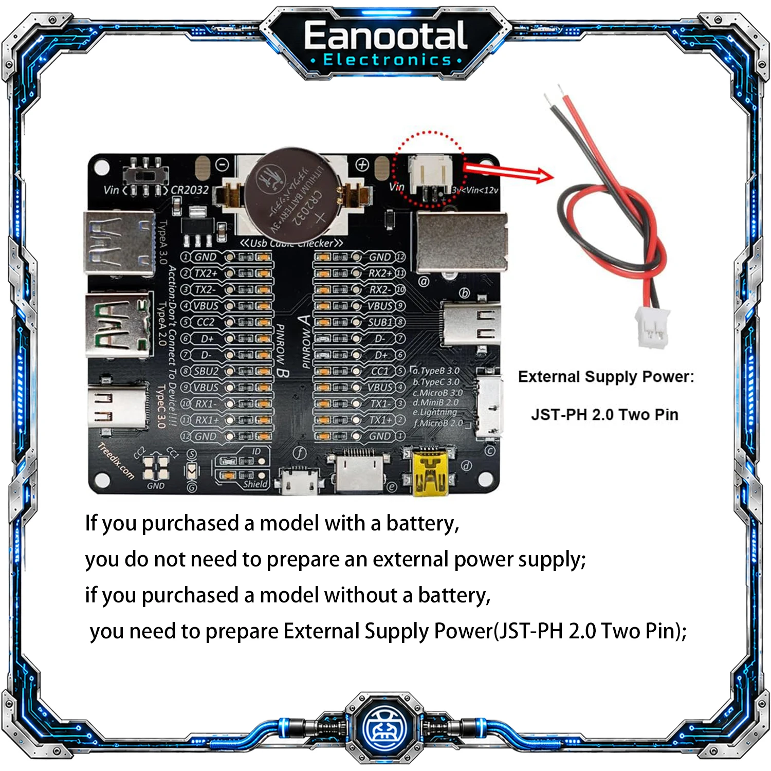 USB Cable Data Line Test Board Cable Checker USB Cable Tester Short Circuit On-Off Switching For Type-C Test Board Tool