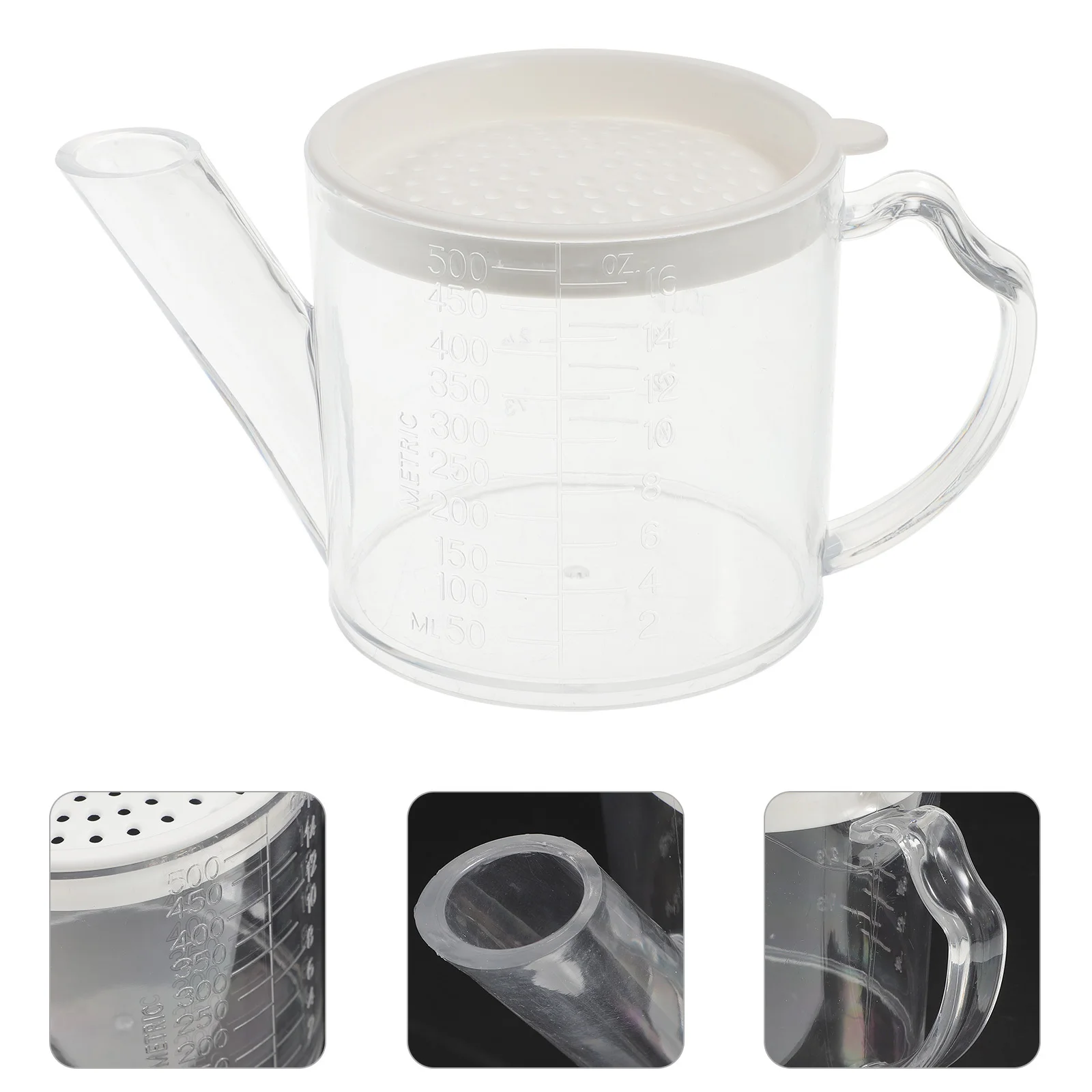 

1Pcs Oil Dispenser Bottle High Quality Plastic Kitchen Gadget Scale Design Oil Control Olive Cooking Vinegar Storage Container