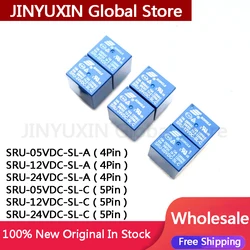5Pcs SRU-05VDC SRU-05VDC-SL-A SRU-12VDC-SL-A SRU-24VDC-SL-A 4Pin SRU-05VDC-SL-C SRU-12VDC-SL-C SRU-24VDC-SL-C 5Pin Relay