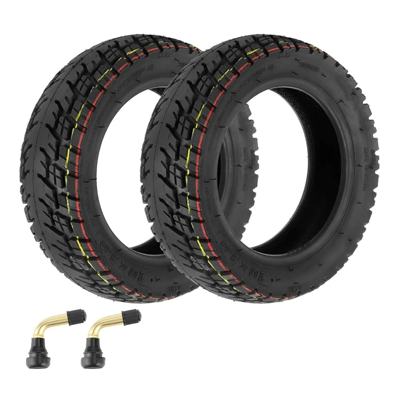 

10X3 Off-Road Tire 10 Inch Inner Tubeless Tire With Valve For Dualtron Zero 10X Electric Scooter Replacement Parts (2 Pack)