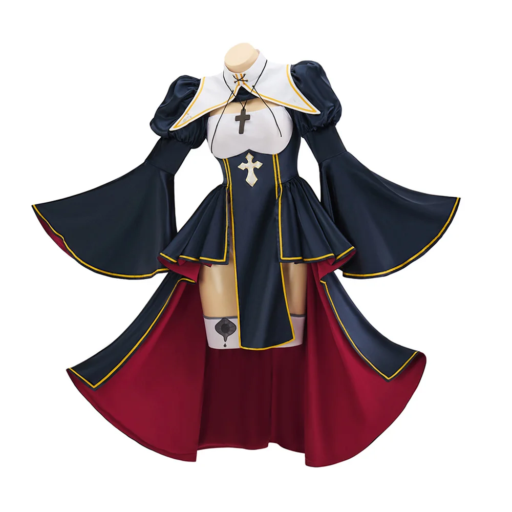 Personaje monja Charlotte Cosplay figura Vibrastar hermana disfraz Sexy trajes Halloween carnaval fiesta traje