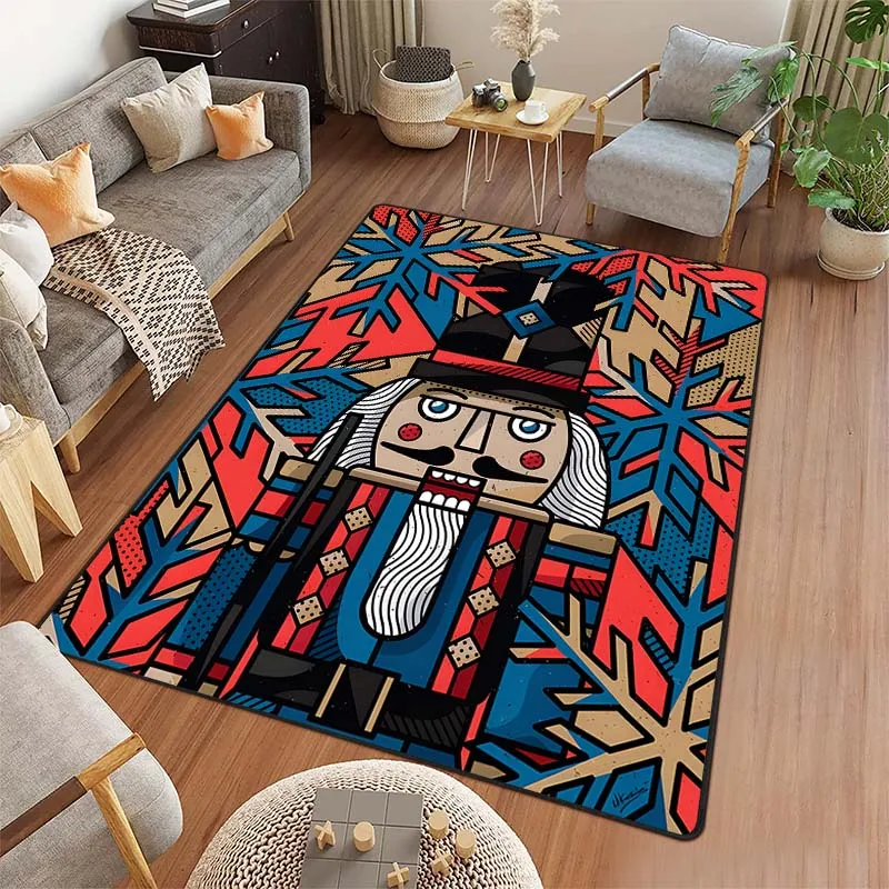 Cartoon Nutcracker Pattern Living Room Bedroom Carpet Bedside Bathroom Floor Mat 15 Sizes Area Rug Cloakroom Home Decor Sofa Mat