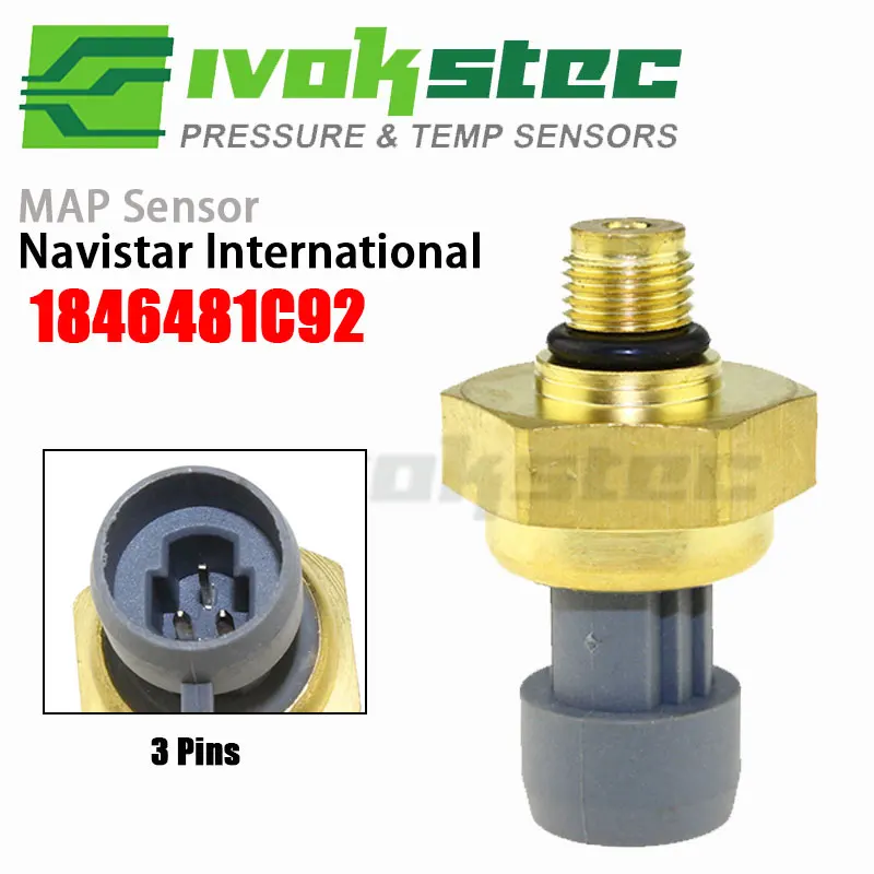 Intake Manifold Air Pressure MAP Sensor For Navistar International DT466E HEUI 4000 Series Prostart Engine 1846481C92 1846481C91