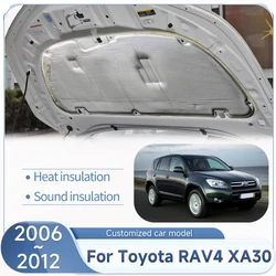 Car Sound Insulation Mat For Toyota RAV4 XA30 2006~2012 2008 2009 2010 Engine Hood Sound Hood Heat Insulation Covers Accessories