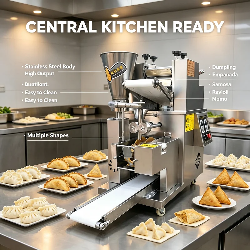 Automatic Ravioli Making Machine Delicate Edge Pressing Design Makes Beautiful Patterned Ravioli Fit Supermarket Frozen Food