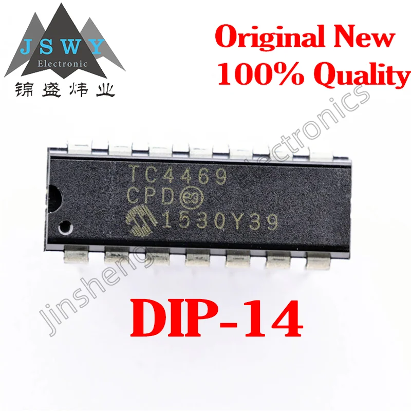 TC4469CPD TC4469 MOSFET driver chip IC direct insertion DIP-14 100% brand new free shipping 1-30PCS