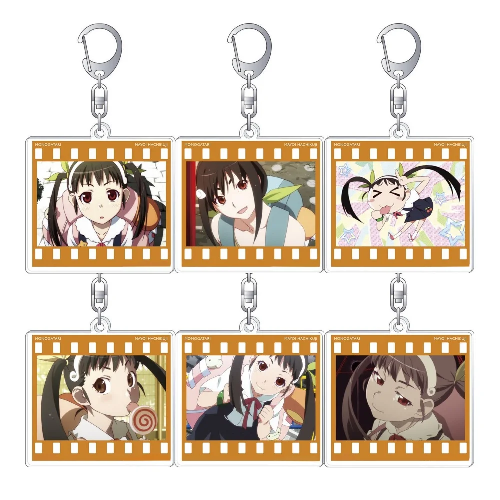 Loen Anime Store Anime Peripheral StoreMonogatari Series Mayoi Hachikuji Acrylic Keychain Pendant Ornamen Fans Gifts About 6cm