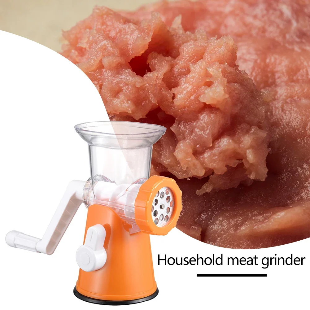 Stainless Steel Manual Meat Grinder Multi-functional Fruit Vegetable Pulverizer Sausage Beef Mincer Kitchen Grinding Machine