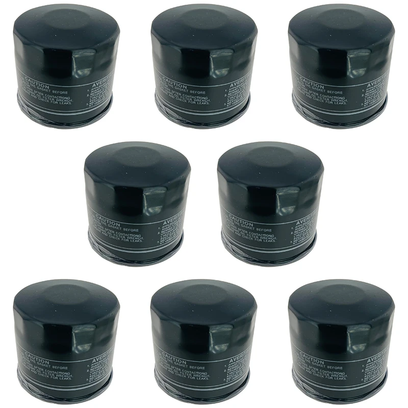 

OZOEMPT 8PCS Motorcycle Oil Filter Apply to LT-A450 XC-K9 King Quad 450 AXi Camo 09 LT-A500 X L1-L9,M0,M1 King Quad AXi 11-21