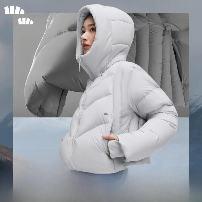 

Water-Resistant ort down Jaet Women's Winter Outdoor Warm Windproof hine Waable Banxia Commute Sle Nylon Fiber