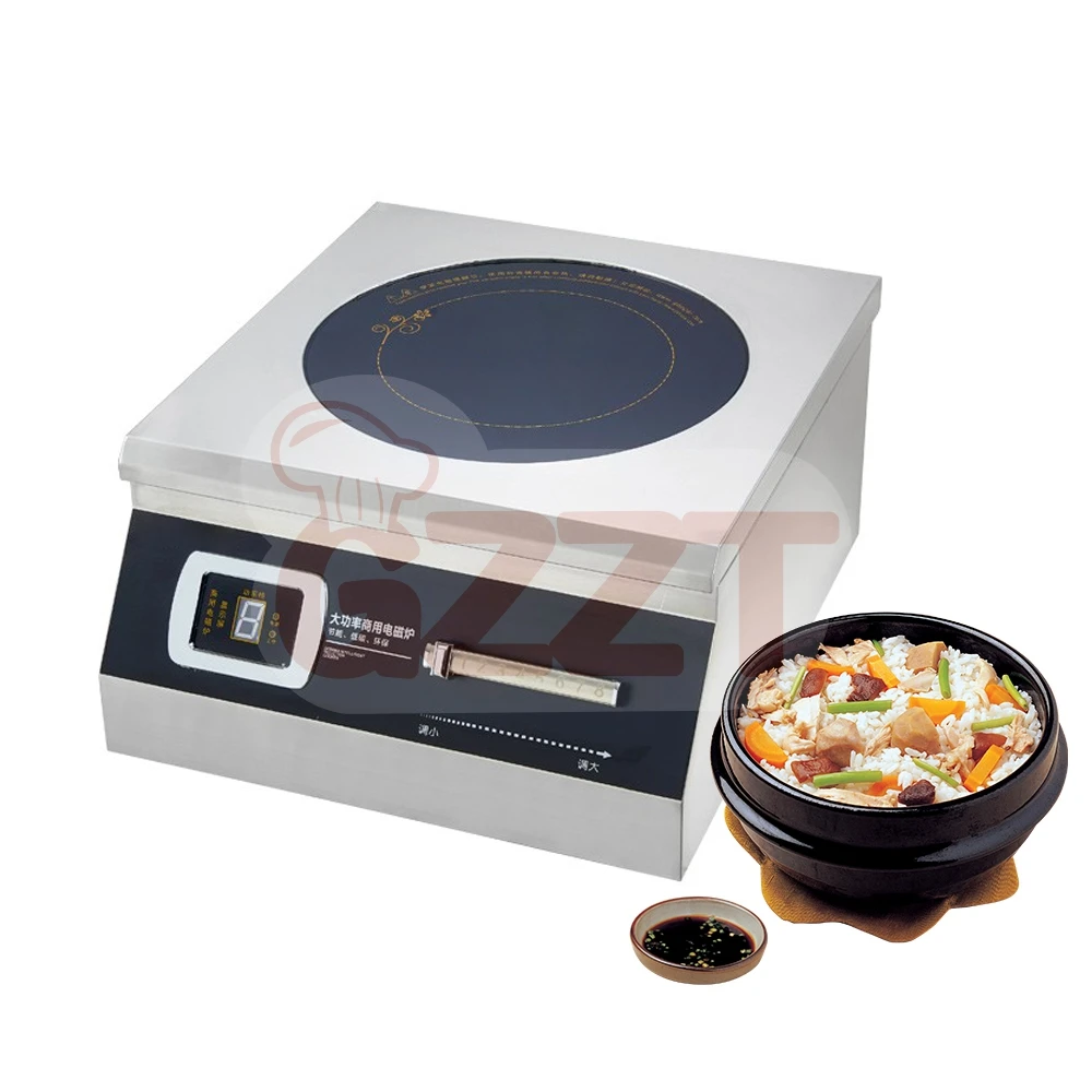 8000 Вт 380 В коммерческая центральная кухня с плоским верхом, индукционная плита, плита, варочная панель, индуктивный нагрев, электрическая индукционная плита 80