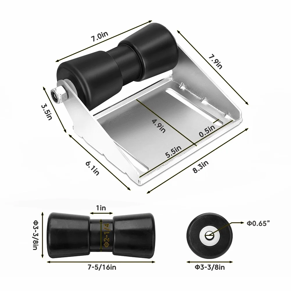Galvanized Steel Boat Bracket Yacht Galvanized Steel Rollers Boat Trailer Kit Compatibility Check Easy Installation