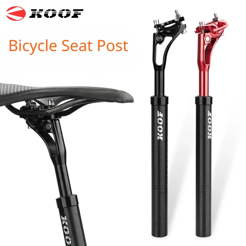 KOOF Bicycle Seat Post 27 2 Seatpost Suspension Dropper Post 31.6/30.9mm Shock Absorber Cycling Seat Tube Bike Parts