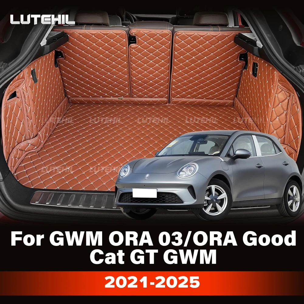 Cargo Liner For GWM ORA 03/ORA Good Cat GT GWM 2021-2025 Car Trunk Mats Carpet With Backrest Protectors Cargo Mats Accessories