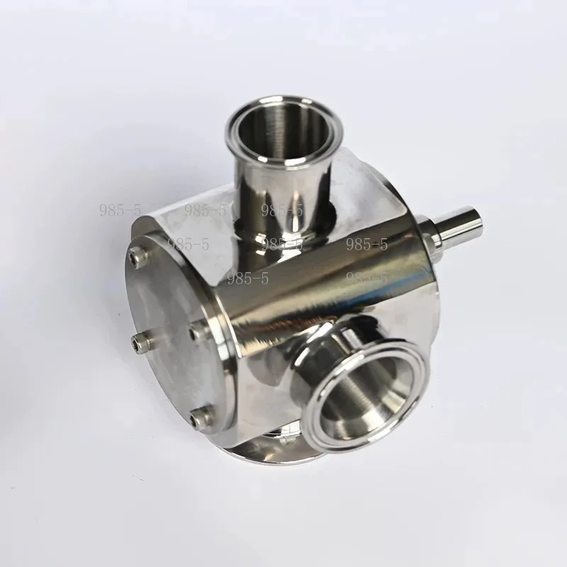 Paste Liquid Dual-Purpose Three-Way Rotary Valve，304 316 Stainless Steel for Pneumatic Filling Machine Accessories