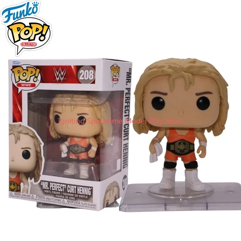 Funko Pop Original WWE "Mr. Perfecto" Curt Hennig # Figura de Vinilo 208, Muñeco de Luchador Clásico de Colección, con Regalo de Cumpleaños