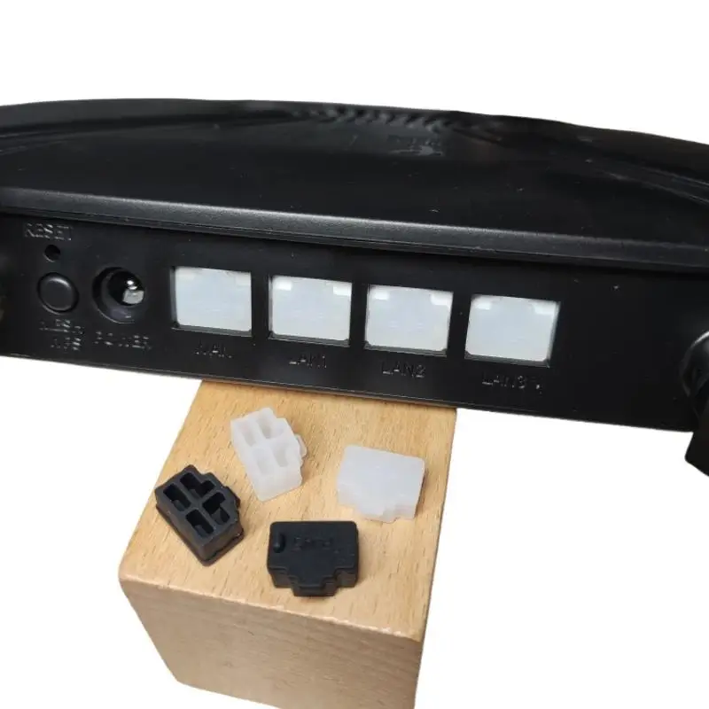 10個のRJ45ダストキャップでポートを保護、ラップトップ/コンピューター/ルーターに最適