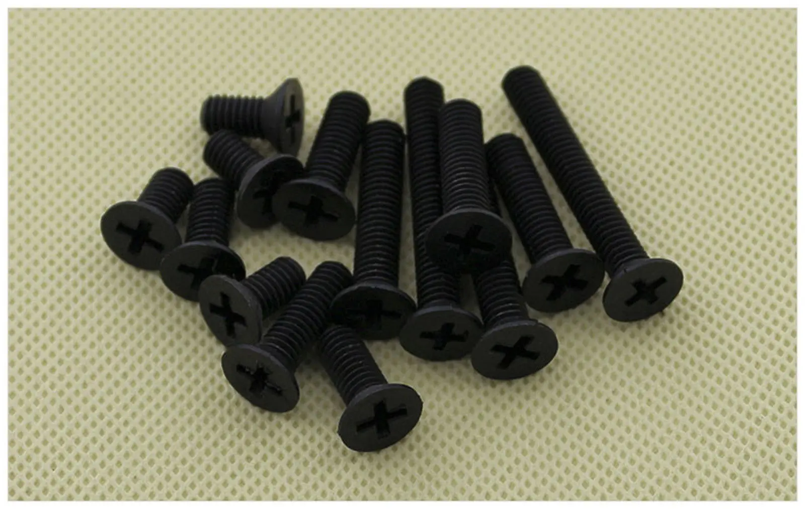 US Stock 50pc M3 M4 M5 M6 Nylon screws countersunk head flat head screws Blacks