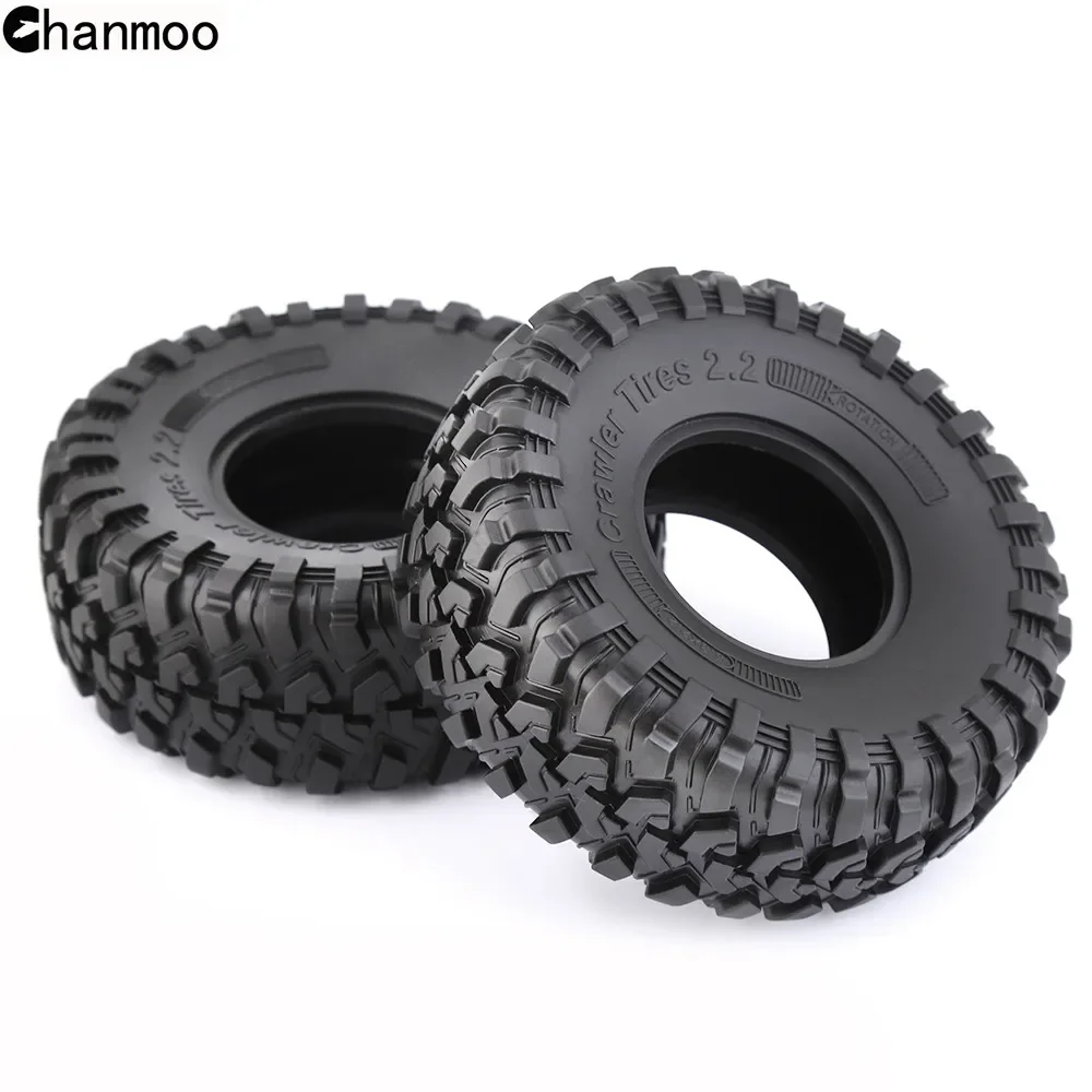 2.2in Crawler Tires 130mm Rubber Wheel Tyre for 1/10 RC Crawler Car Traxxas TRX4 TRX-6 Axial SCX10 90046 Upgrade Parts