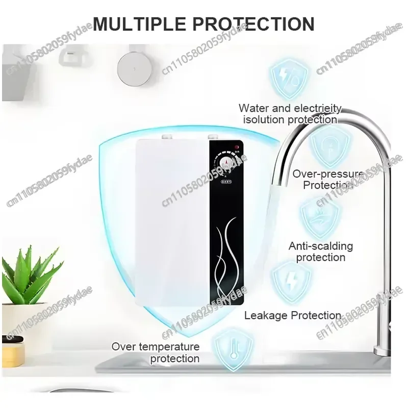 12V RV Electric Water Heater Camping Shower Storage Water Heater for RV Camper