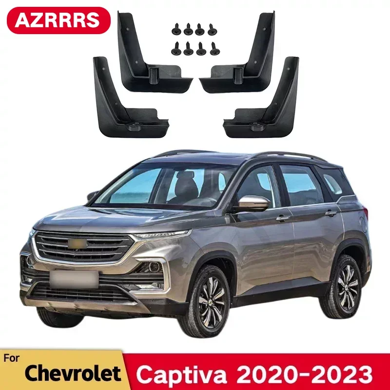 MudFlaps For Chevrolet Captiva 2020-2023 2024 Mudguards Mud Flaps Splash Guards Front Rear Wheels Fender Car Accessories 4Pcs