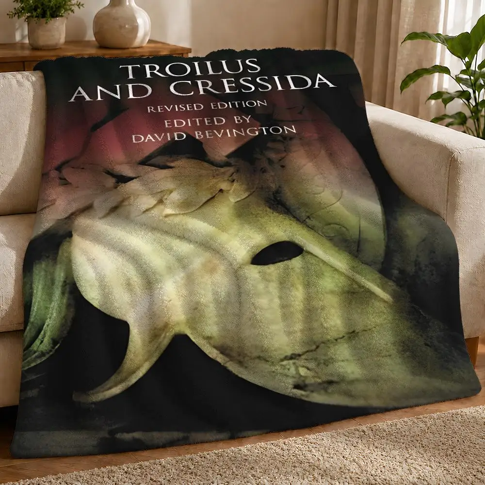 Troilus And Cressida Throw 1pc Flannel Blanket Soft Lightweight Warm Cozy For Bedroom Sofa Bed