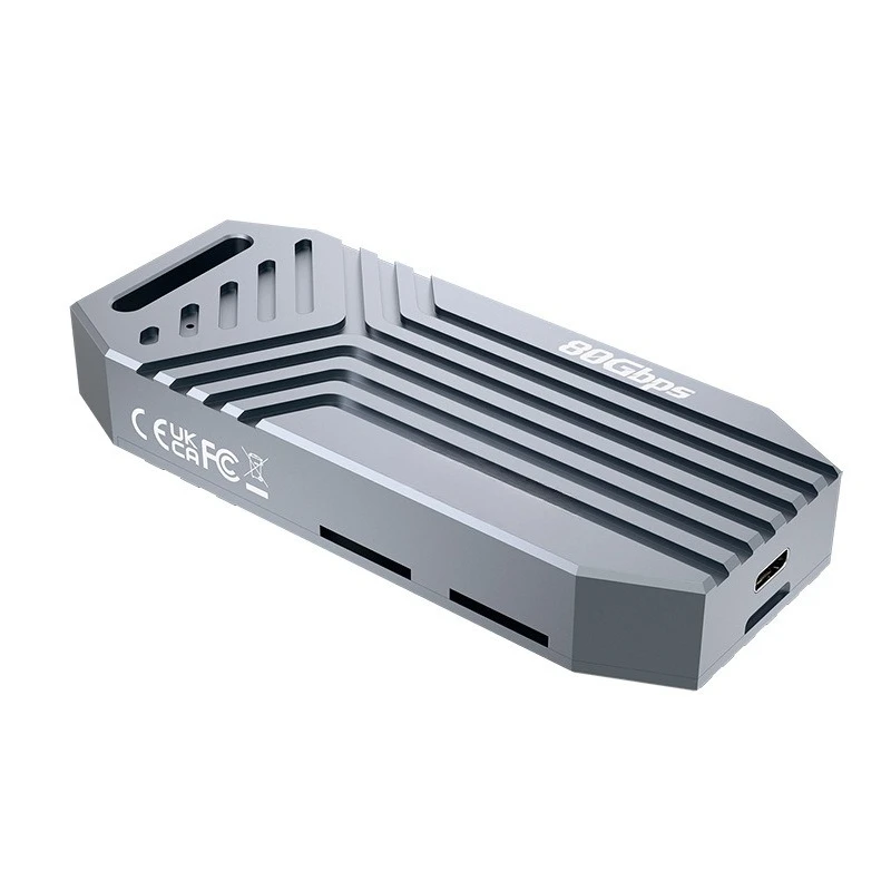 5 Hard Disk Case 80Gbps Compatible Raiden 5/4/3/USB4.0 M.2 NVMe SSD Case