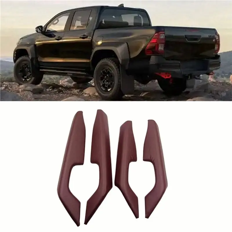 Reliable-L&R Door Panel Armrest Cover Base Armrest Cover For Toyota Hilux 2015-2024