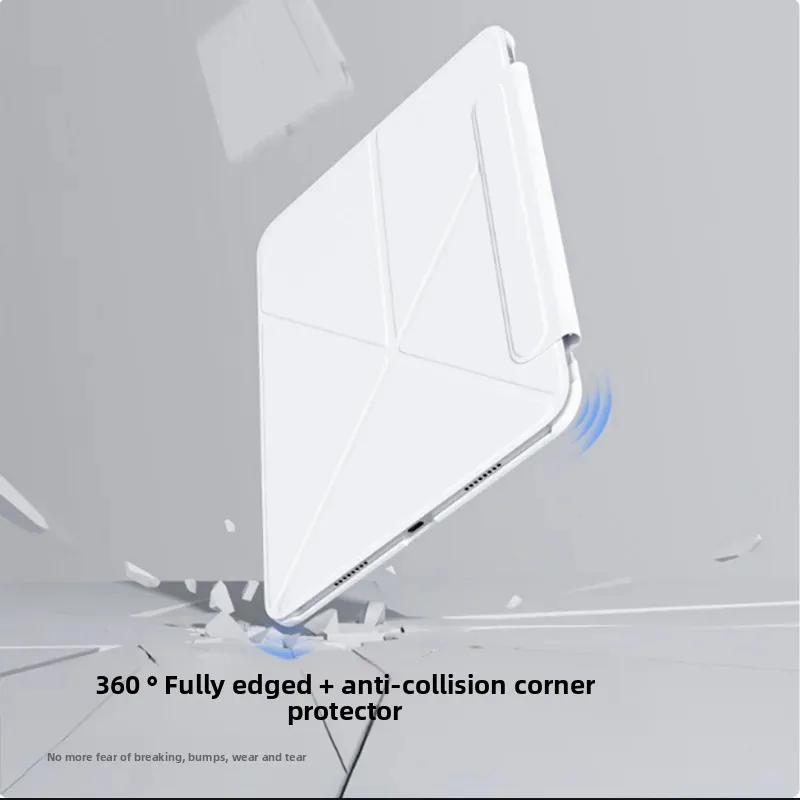 Ifacemall Ipad Case Magnetic Double-Sided Clip Protective Case For Ipad mini&Pro&Air Tablet Anti-Fall And Bendable Tablet Pouch