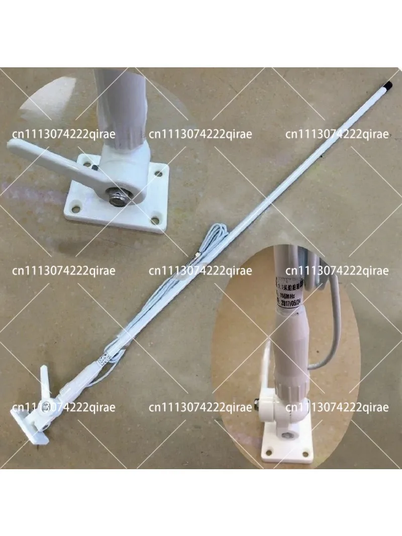 Fiberglass VHF Antenna 156-163MHz with Clamp Mount and 4.5m Wire for Marine Radio