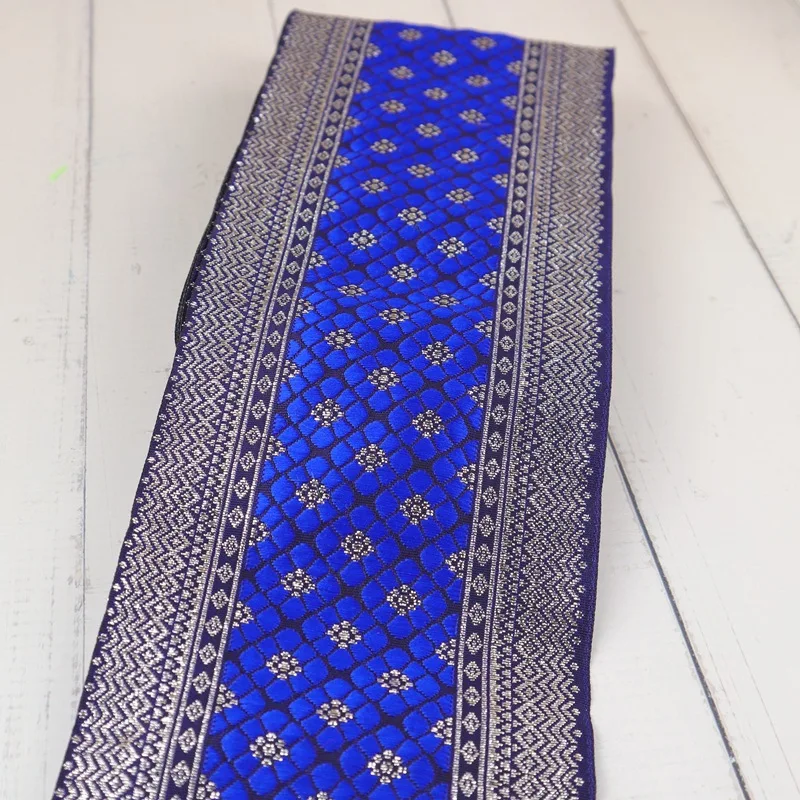 

5yards Hmong Embroidery Jacquard Woven Webbing Lace Trim 10cm Ethnic Dress Collar Ribbon Nepal Thai India Boho Home Textile Deco